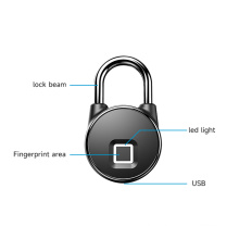 Smart Lockout Padlock Fingerprint For Safety With Tuya